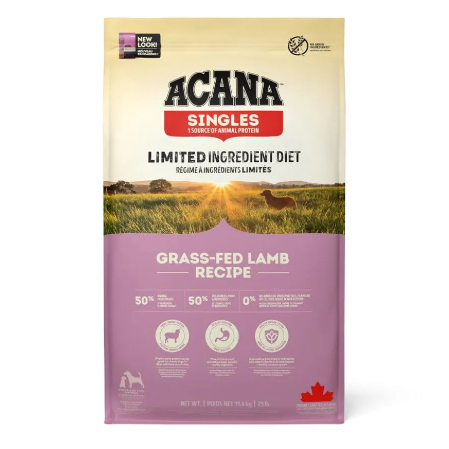 Acana Adult All Breeds Grass-Fed Borrego e Maçã ração para cães
