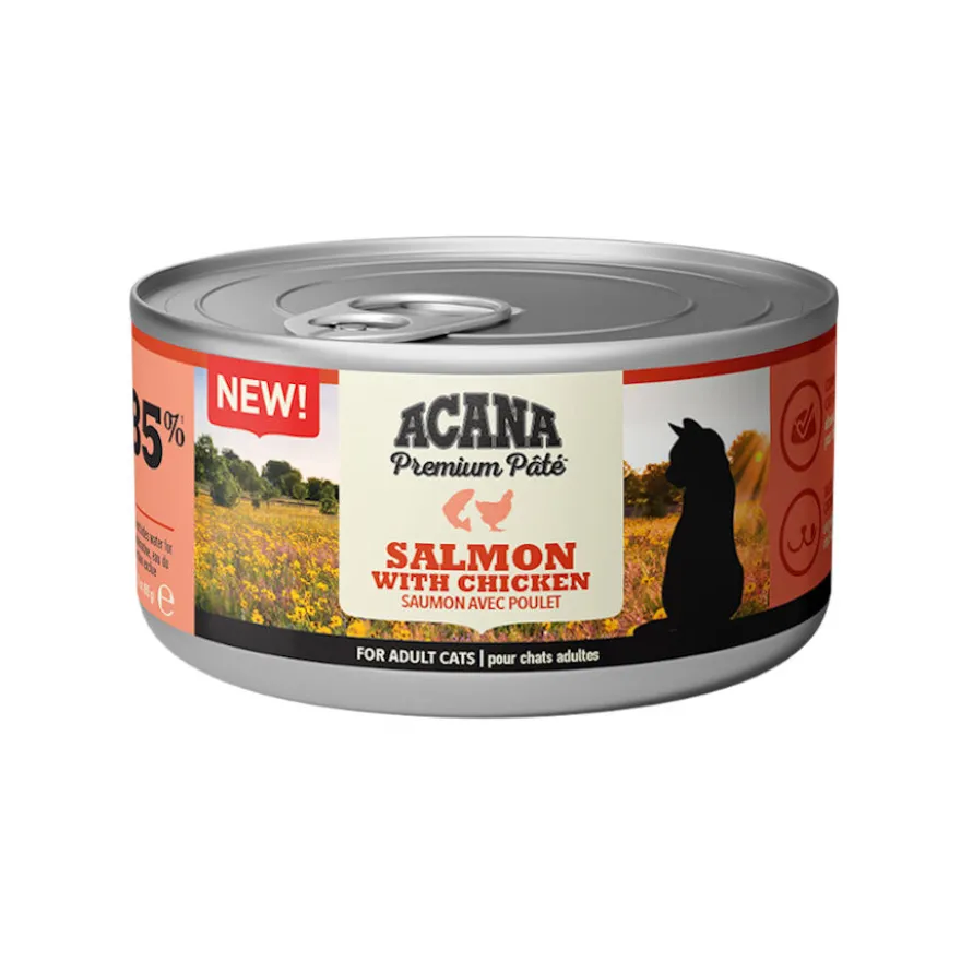 Acana Premium Patê Salmão e Frango lata para gatos