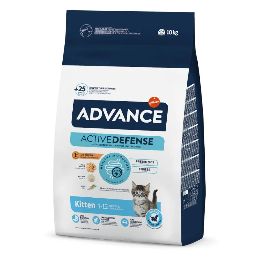 Advance Active Defense Frango e Arroz ração para gatinhos
