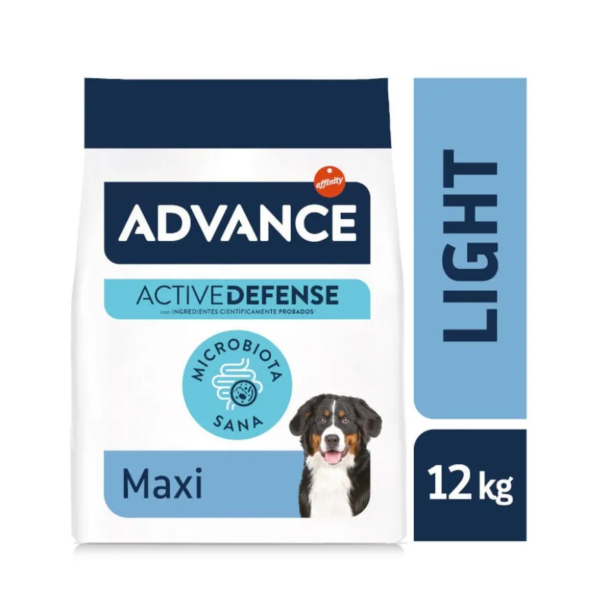 Advance Active Defense Maxi Light Frango e Arroz ração para cães