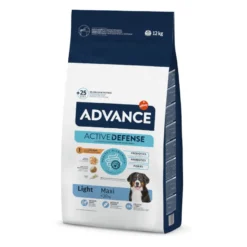 Advance Active Defense Maxi Light Frango e Arroz ração para cães