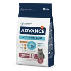 Advance Active Defense Sterilized +10 frango e cevada ração para gatos