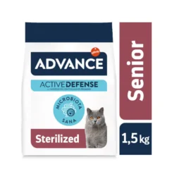 Advance Active Defense Sterilized +10 frango e cevada ração para gatos