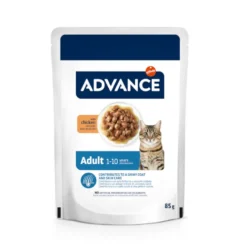 Advance Adult Bocaditos com Frango em Saqueta em molho para gatos