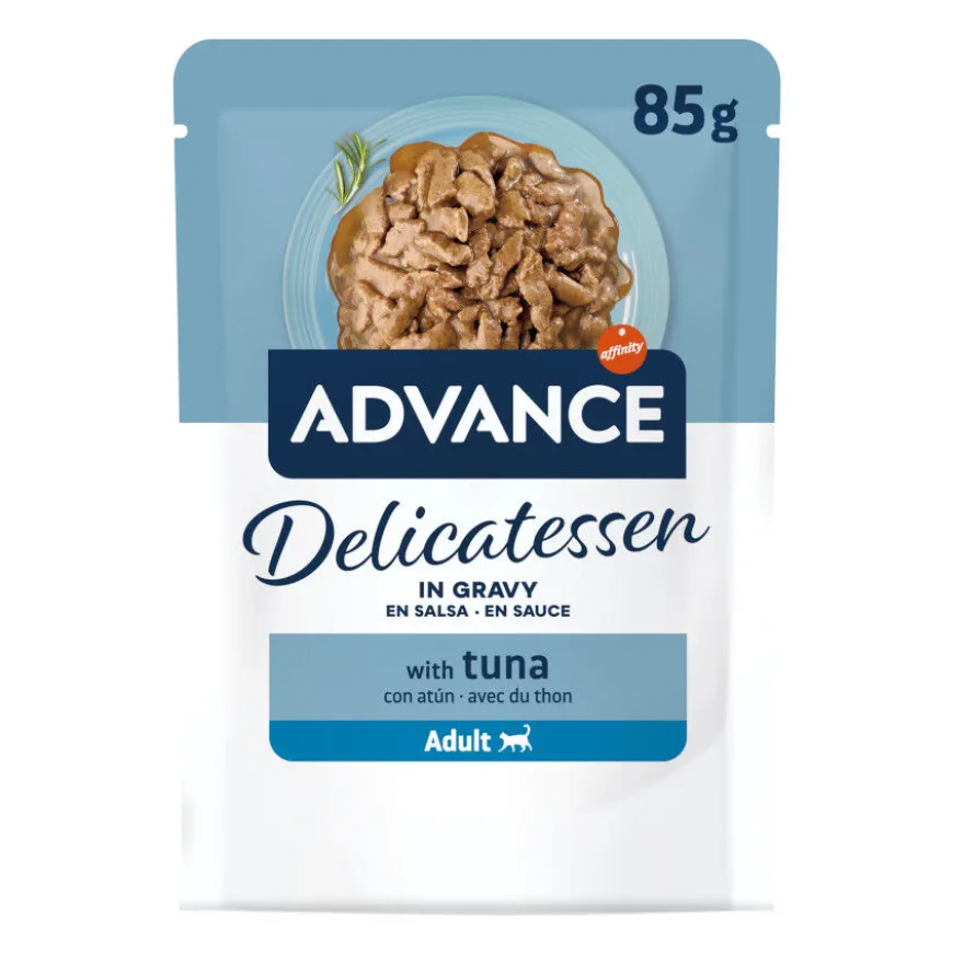 Advance Delicatessen Comida húmida de atum em saqueta para gatos
