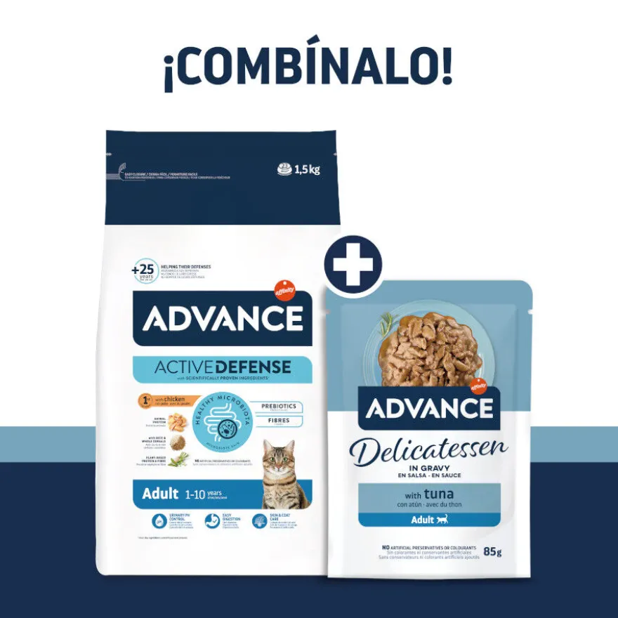 Advance Delicatessen Comida húmida de atum em saqueta para gatos