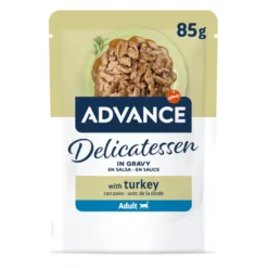 Advance Delicatessen Comida húmida de peru em saqueta para gatos
