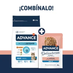 Advance Delicatessen Comida húmida de salmão em saqueta para gatos