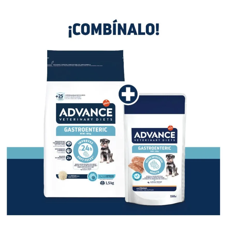 Advance Gastroenteric Frango saqueta para cães mini