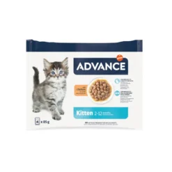 Advance Kitten Comida húmida de frango em saqueta para gatos