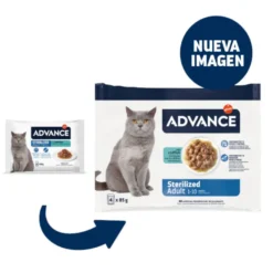Advance Sterilized Adult Bacalhau saquetas para gatos