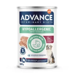 Advance Veterinary Diets Ingredientes hipoalergênicos limitados Ração úmida para cães de cordeiro