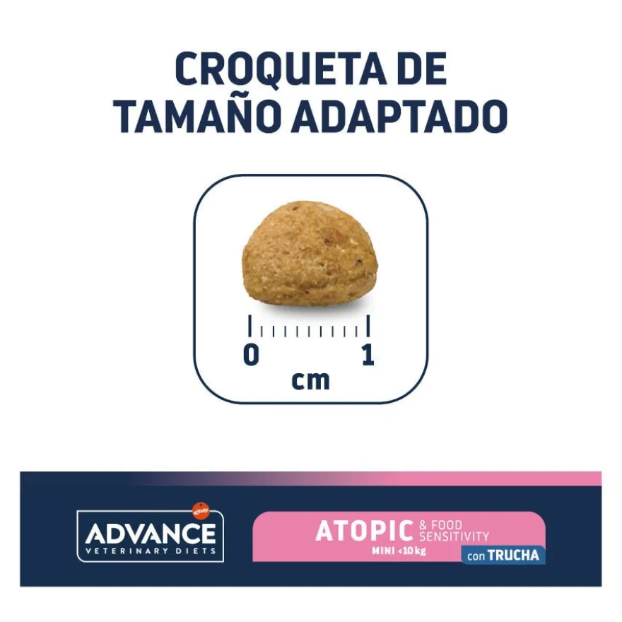 Advance Veterinary Diets Mini Atopic Truta ração para cães