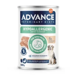 Advance Veterinary Diets Pato Hipoalergênico Ingredientes Limitados Ração Molhada para Cachorro
