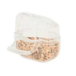 Alimentador de pássaros transparente Zolux com poleiro