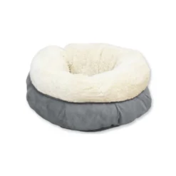 All For Paws Cama Donut Cinzenta para gatos