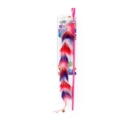 All For Paws Furry Ball Brinquedo Cana Vermelha para gatos