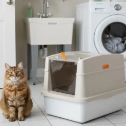 All For Paws Go Fresh Caixa de areia com Base de Aço Inoxidável para gatos