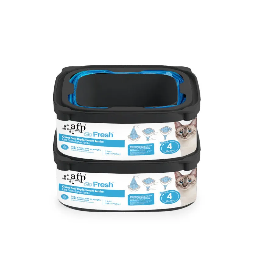 All For Paws Go Fresh Recarga Jumbo Sacos pretos para gatos