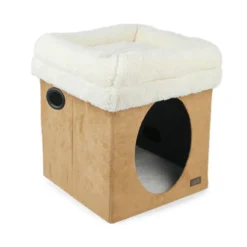 All For Paws Lamb Cama 2 em 1 Bege para gatos