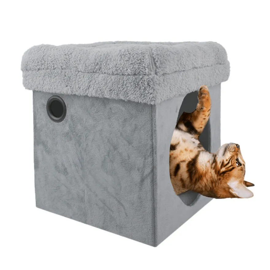 All For Paws Lamb Cama 2 em 1 Cinzenta para gatos