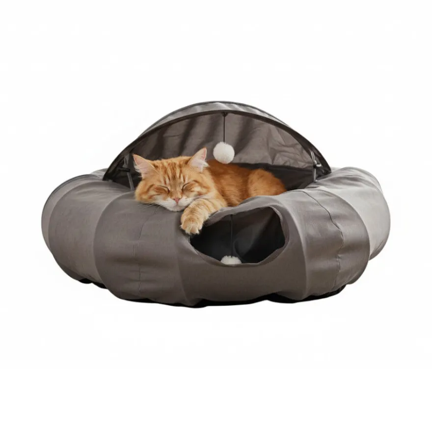 All For Paws Lamb Cat Túnel cinzento para gatos