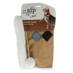 All For Paws Lamb Saco Cama Cinza e Bege para gatos