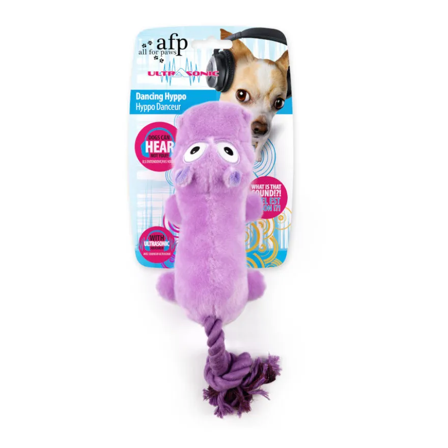 All For Paws Ultrasonic Brinquedo hipopótamo para cães