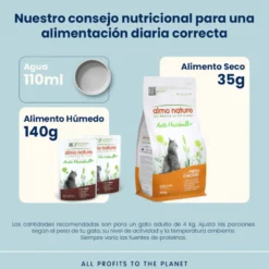 Almo Nature Anti Hairball Carne de Vaca e Frango saquetas para gatos – Multipack 6