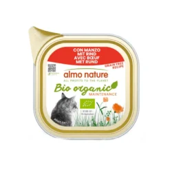 Almo Nature Bio Organic Maintenance Grain Free Beef Tub para gatos