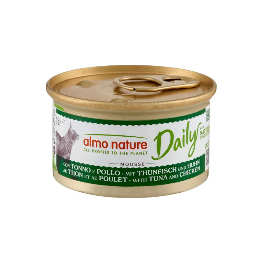 Almo Nature Daily Mousse Atum e Frango lata para gatos