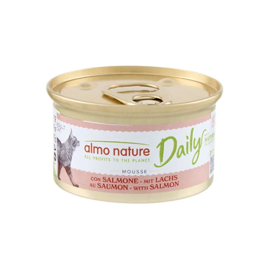 Almo Nature Daily Mousse de Salmão lata para gatos