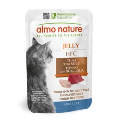 Almo Nature HFC Atum com Linguado em sachê de gelatina para gatos