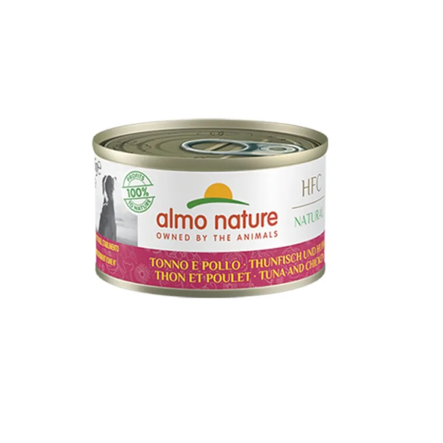 Almo Nature HFC atum e frango alimento húmido em lata para cães