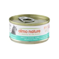 Almo Nature HFC Comida húmida de truta e atum em lata para gatos