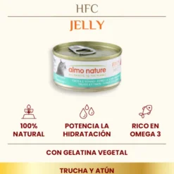Almo Nature HFC Comida húmida de truta e atum em lata para gatos