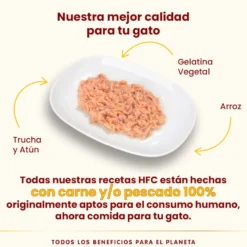 Almo Nature HFC Comida húmida de truta e atum em lata para gatos