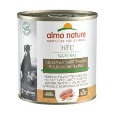 Almo Nature HFC Frango, Cenoura e Arroz lata para cães