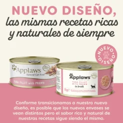 Applaws Atum e Camarão lata natural para gatos