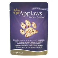 Applaws de frango e arroz sachê para gatos