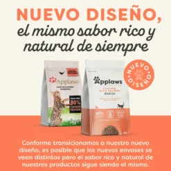 Applaws Feline Adult Grain Free frango e salmão ração para gatos