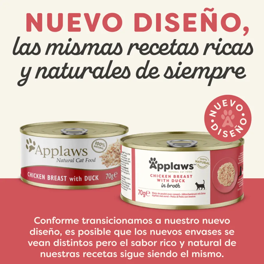 Applaws Frango e Pato lata para gatos