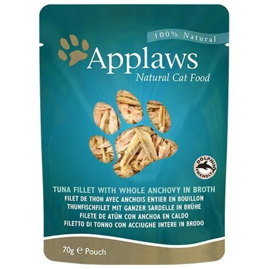 Applaws Natural Atum e Anchova sachê para gatos
