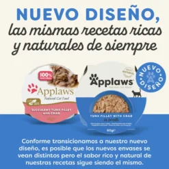 Applaws Natural Atum e Caranguejo terrina para gatos