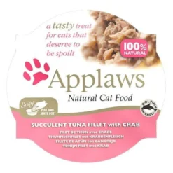 Applaws Natural Atum e Caranguejo terrina para gatos