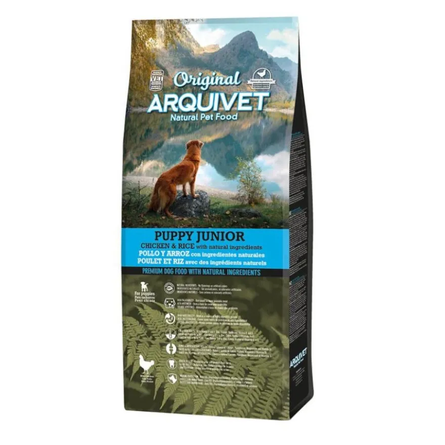Arquivet Puppy Junior Original Frango e Arroz ração para cães