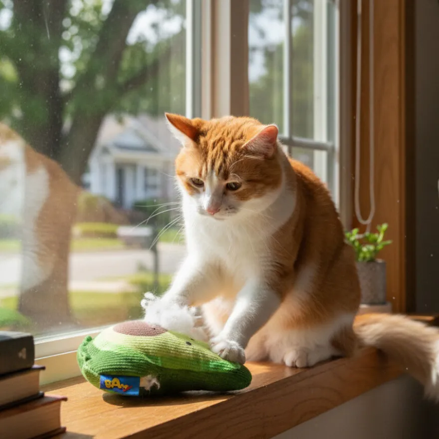 BAM! Peluche Abacate com catnip para gatos