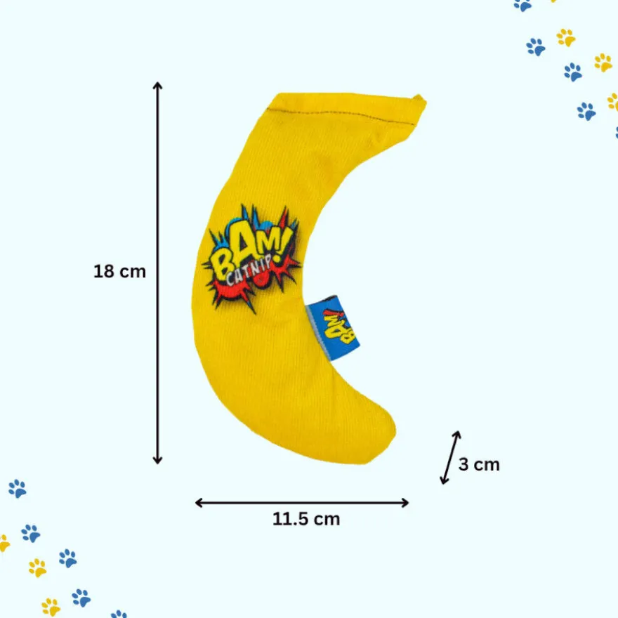 BAM! Peluche Banana com catnip para gatos