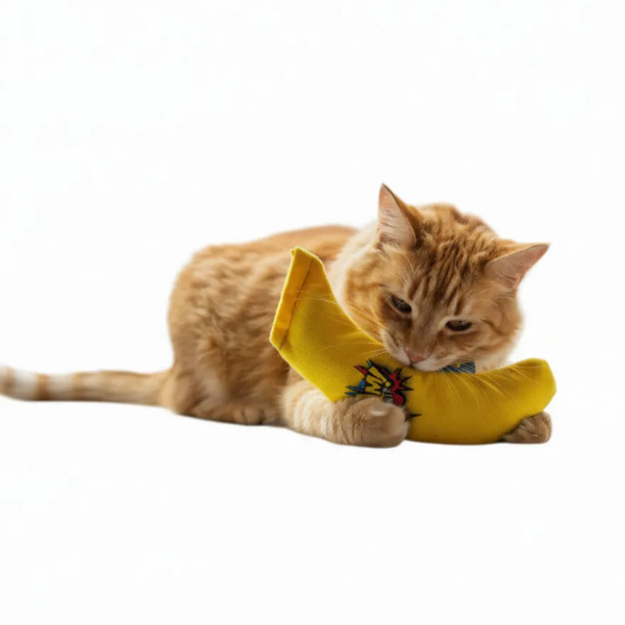 BAM! Peluche Banana com catnip para gatos