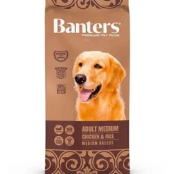 Banters Adult Medium Frango e Arroz ração para cães